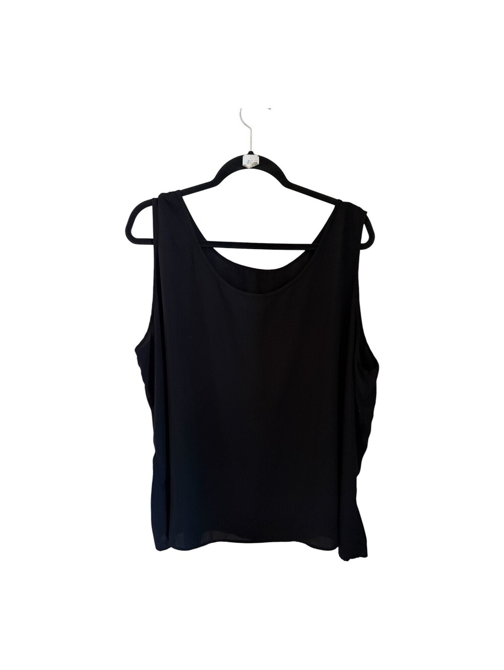 Covington Sleeveless Black Layering Top Sz. 24-26W